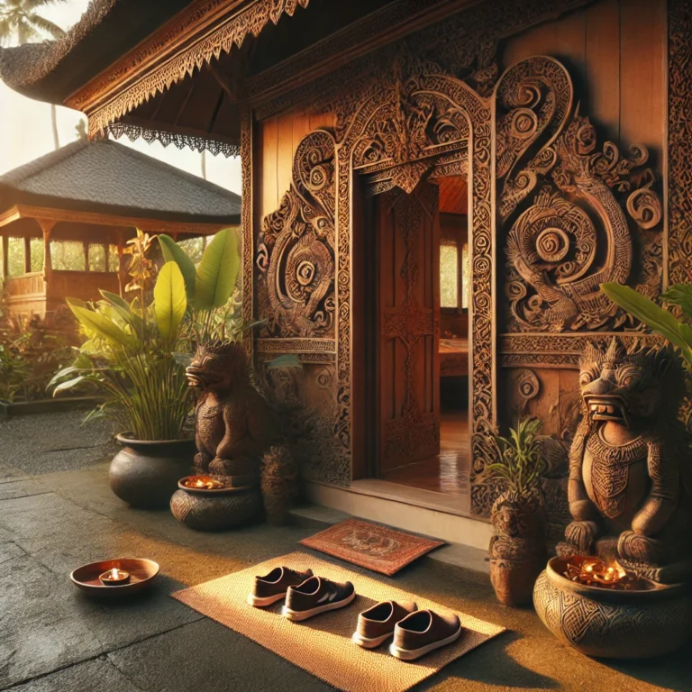 Pourquoi faut-il retirer ses chaussures avant d’entrer dans une maison à Bali ?