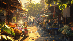 Bali vue depuis les odeurs entre parfums tropicaux et traces de pollution quotidienne