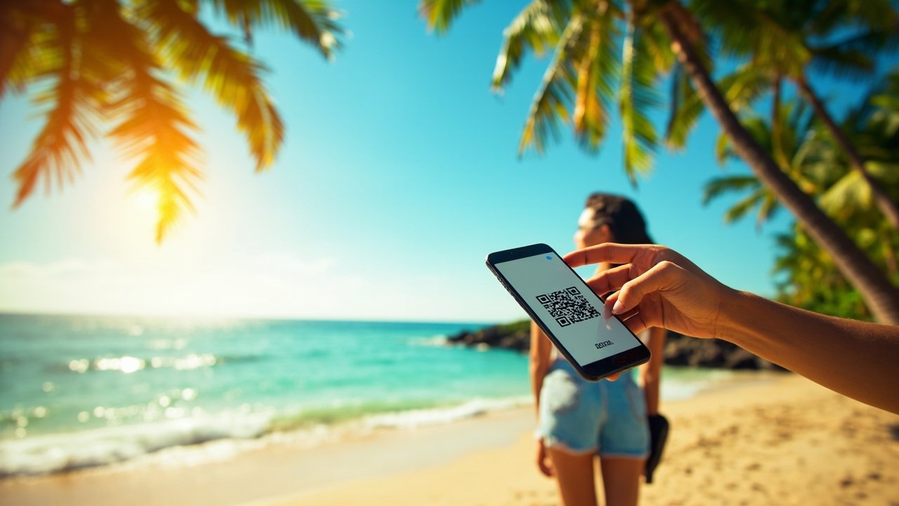 Paiement sans contact avec QRIS a Bali