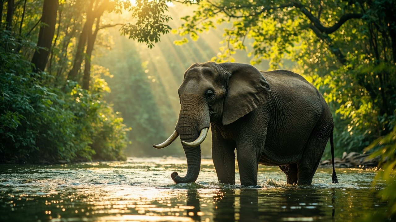 Elephants libres a Bali