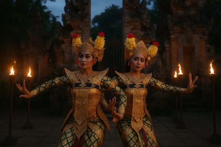 Danse rituelle balinaise au temple